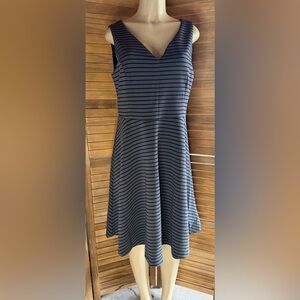Torrid  dress Black and Gray Striped Strapless  size1
